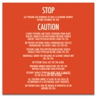 Mobile County, Alabama Spa Safety Rules Sign