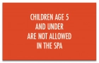 Montana No Children Allowed In Spa Sign