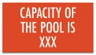 Montana Pool Capacity Sign