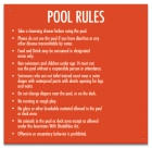Montana Pool Rules Sign