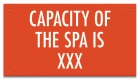 Montana Spa Capacity Sign