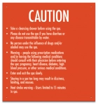 Montana Spa Rules Sign