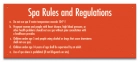 Montgomery County, Alabama Spa Rules Sign