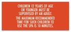 Nevada Children Under 12 Spa Rules Sign