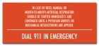 Nevada Dial 911 In Emergency Sign