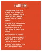 Nevada Spa Rules Sign