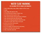 Nevada Water Slide Rules Sign
