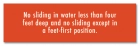 New York City Deck Slides Rules Sign