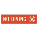 No Diving Sign