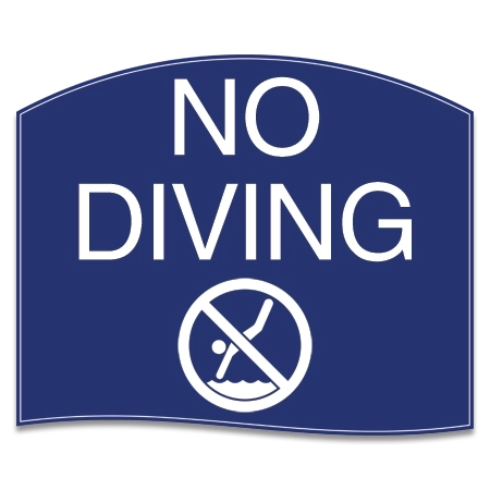 No Diving Sign