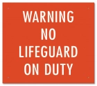 North Carolina No Lifeguard Sign for Wading Pools
