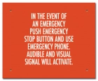 Ontario Canada Emergency Stop Button Sign