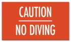 Ontario Canada No Diving Sign