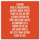 Ontario Canada Unsupervised Pool 2 Sign