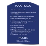 Pool Rules Sign