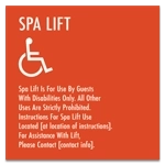 Spa Lift Rules w/ISA Symbol