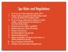 State Pool Sign - Spa Rules - Alabama Compliant