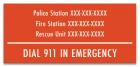 Tennessee Emergency Contacts Sign