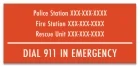 Tennessee Emergency Contacts Sign