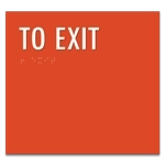"To Exit" Egress Sign - CA Compliant