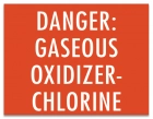 Virginia Danger Gaseous Chlorine Sign