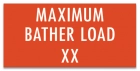 Virginia Maximum Bather Load Sign