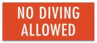 Virginia No Diving Sign