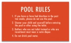 Virginia Pool Rules Sign