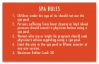 Washington Spa Rules Sign