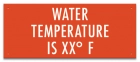 Wisconsin Water Temperature Pool Sign