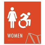 Women Sign w/Female & Dynamic ISA Symbols