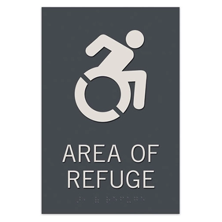 Area of Refuge Sign - Dynamic ISA Symbol