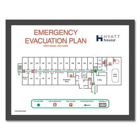 Evacuation Map with Holder