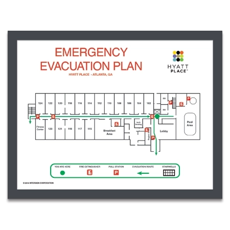 Evacuation Map with Holder