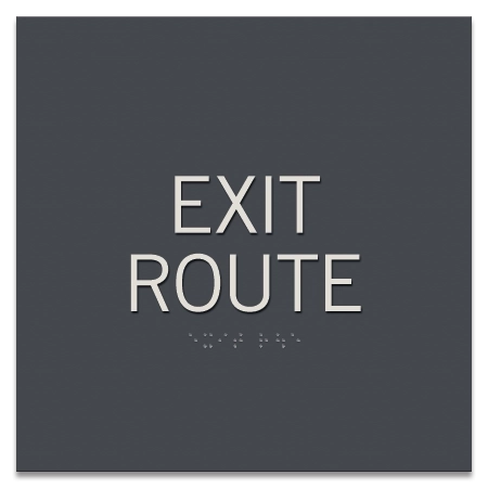 Exit Route Egress Sign - CA Compliant