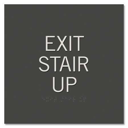 Exit Stair UpEgress Sign - CA Compliant