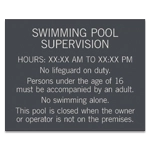 Front Desk Pool Supervision Sign - NJ Compliant