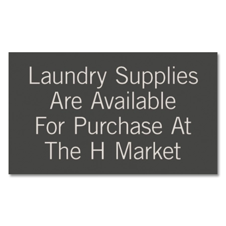 Laundry Supplies Sign