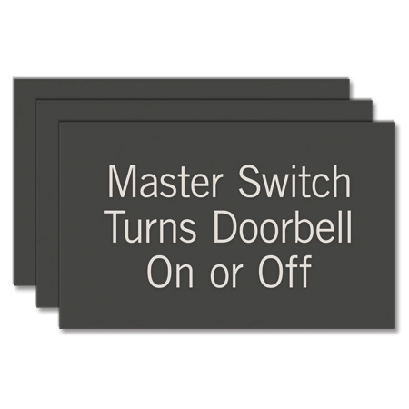 Master Switch Sign - Pack of 3