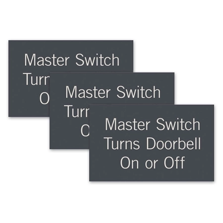 Master Switch Sign - Pack of 3