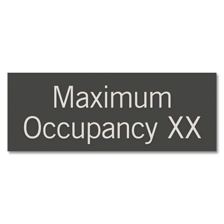 Maximum Occupancy Sign