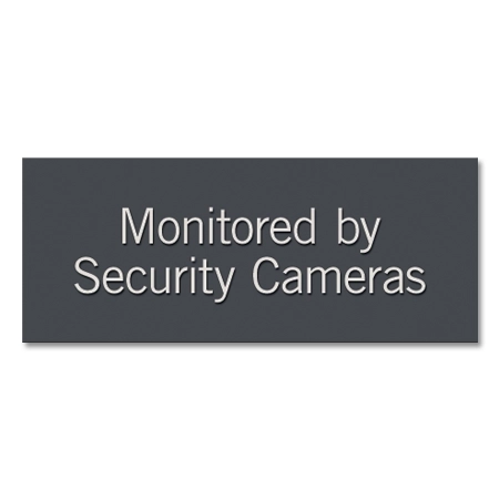 Monitored by Security Cameras Sign