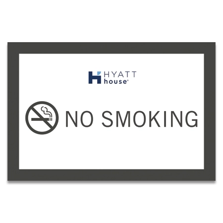 No Smoking Insert Insert w/Message Holder
