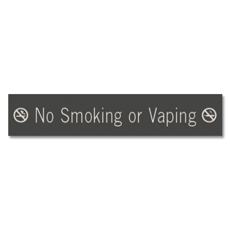 No Smoking or Vaping Sign w/Symbols