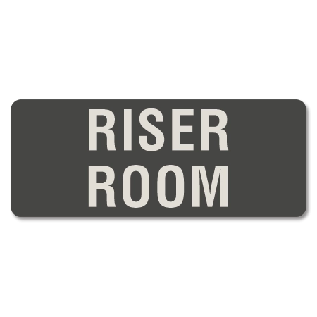 Riser Room Label