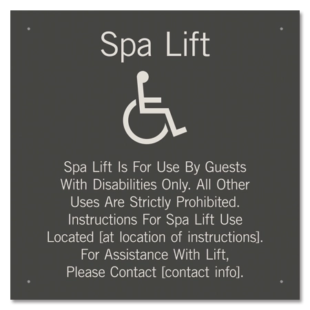 Spa Lift Rules w/ISA Symbol
