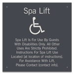 Spa Lift Rules w/ISA Symbol