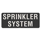Sprinkler System Label