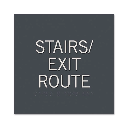 Stairs/Exit Route Egress Sign - CA Compliant