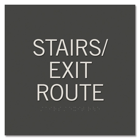 Stairs/Exit RouteEgress Sign - CA Compliant